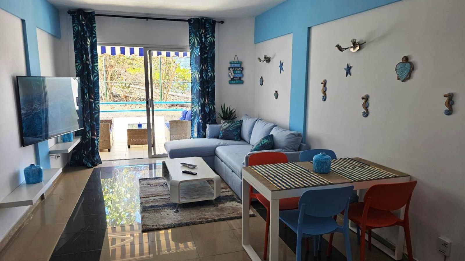Blue Bay Paradise - Beach Front Apartment With Sea View Playa Paraíso Eksteriør bilde