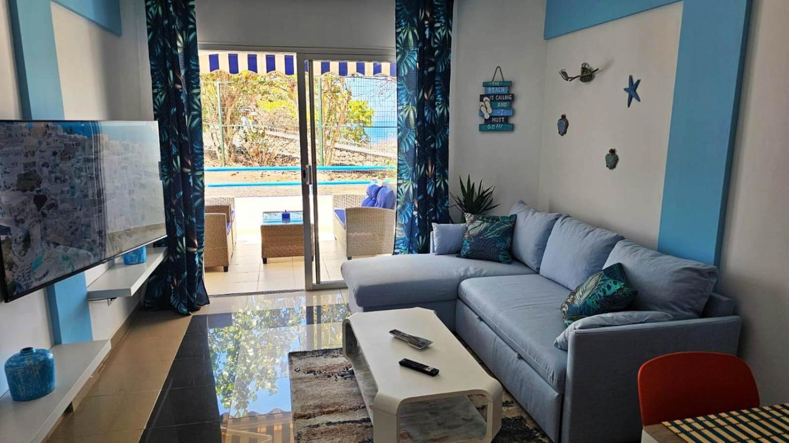 Blue Bay Paradise - Beach Front Apartment With Sea View Playa Paraíso Eksteriør bilde